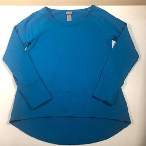 C9 by Champion LS Sweatshirt Womens Medium Turquoise Hi-Lo Activewear Athleisure